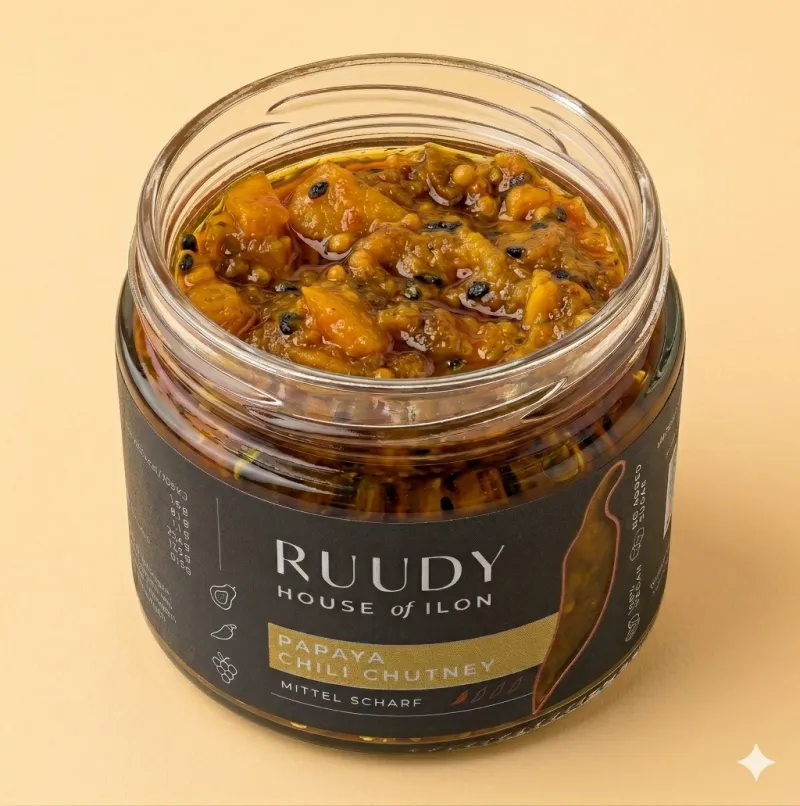RUUDY Papaya Chili Chutney im Glas